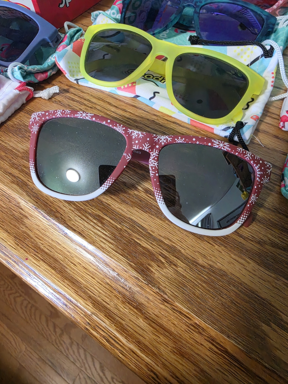Women’s "Happy Festivus, Ya Filthy Animals"  Snowflake Sunglasses